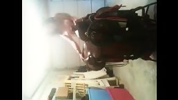 Dirty girl ridding dog and show cam